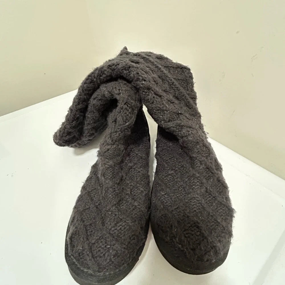 Ugg Lattice Cardy Knit Boots Black Size 7